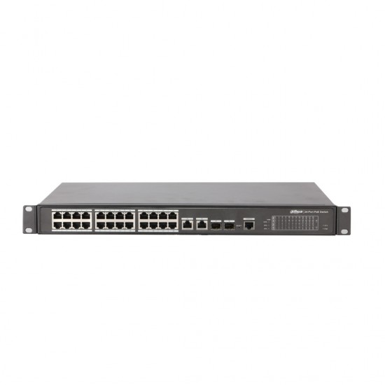 24 Kanal (22 Kanal PoE +2 Kanal Hi-PoE Switch) ( 24FE PoE +2 GE Combo )